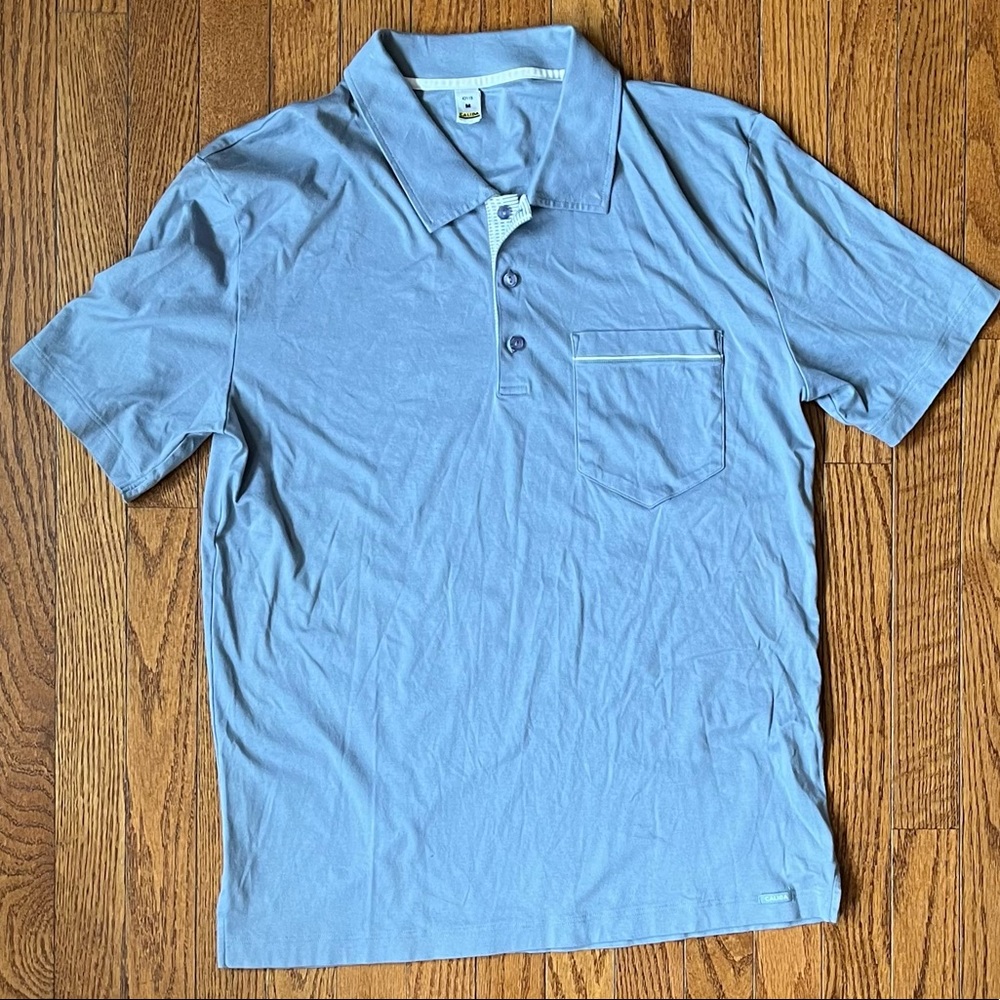 Calida Bodywear Gray-Blue Short Sleeve Polo